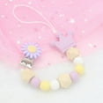 thumbnail image 2 of Pacifier Clip Baby Boys Girls Pacifiers Holder Strap Paci Clips Silicone Beaded Lanyard Teether Toys Soothie Binky for Baby Boys Girls Newborn, 2 of 7