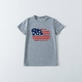 thumbnail image 2 of EnJoCho Little Children 4th of July Tops Kid Toddler American Flag Graphic Printed Tees Boys Girls Fashion Short Sleeve Crewneck T Shirts Unisex Casual Tops, 2 of 4