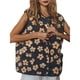 thumbnail image 3 of Chaleco Informal Sin Mangas para Mujer, con Estampado Floral, Botones y Bolsillos. Amarillo L, 3 of 8