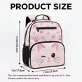 thumbnail image 7 of Jeiento Cute Cat Lightweight Kids Preschool Backpack, Polyester Bookbag with Large Compartment, Multi-Pocket Toddler School Bag for Daycare Travel, Pink, 7 of 7