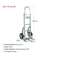 thumbnail image 6 of 2 Pack 600 lbs Aluminum Hand Truck Heavy Duty Dolly with P Handle & 10" Caster Wheels - Hand Truck with Skid Bars & Vertical Loop Handle - 52.3" x 17.5" with 19.3" x 7.5" Nose Plate, 6 of 9