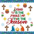 thumbnail image 1 of Set de 96 piezas de recortes navideños de Jesús es la razón de BeYuMi, 1 of 6