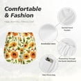 thumbnail image 4 of Balery Sunflowers And Butterflies Pantalones cortos deportivos para mujer con forro y dos bolsillos, elásticos, para entrenamiento, gimnasio, yoga-Large, 4 of 7