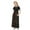 Style 6, variant on Girl's Short Sleeve Dress Patchwork Floral Print Loose Casual Long Maxi Dress with Pockets for 4-14 Years Kids