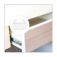 thumbnail image 6 of 20Pcs Drawer Track Guides Plastic Drawer Guides Drawer Slides Replacement Furniture Parts for Dresse White plastic, 6 of 8