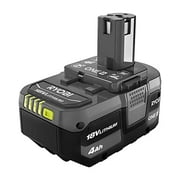 RYOBI ONE+ 18V 4.0 Ah Power Tool Battery, 2 Pack