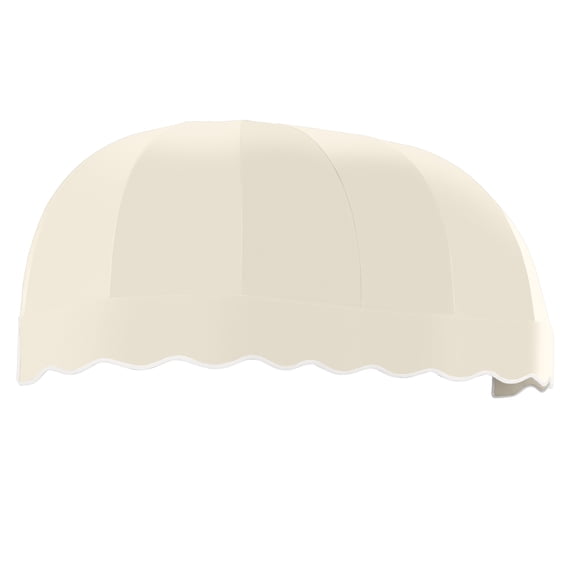 Awntech 10.38 Ft Chicago Elongated Dome Fixed Awning Canopy (124.5in x 32.25in x 26.25in), Linen