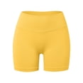 thumbnail image 4 of Pantalones cortos sin costuras para mujer - Pantalones cortos de yoga de cintura alta - Nailon/spandex, XS-XL - Elásticos en 4 direcciones, realzan las caderas, 4 of 5