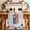 Navy, Red, White, variant on American Map Table Runner - 48 Inch Long Patriotic Freedom US Independence Tan Cotton and Linen Blended Dress Scarves Farmhouse Table Runner for Kitchen Dining, Coffee Table, 13" x 48"