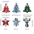 thumbnail image 5 of 4PCS 44 Styles Christmas Knife and Fork Holder Elk Xmas Tree Pocket Cutlery Bag Non-woven fabric Cookware Organizer Table Decor, 5 of 5