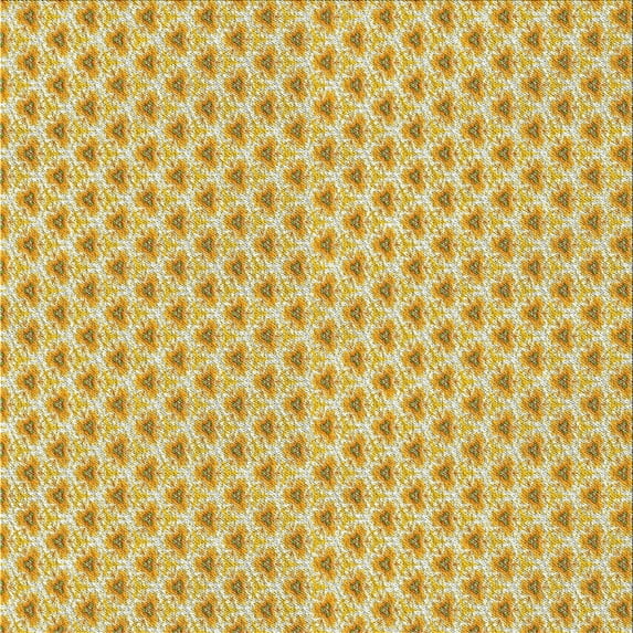Ahgly Company Indoor Square Patterned Mustard Yellow Novelty Area Rugs, 6' Square