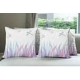 thumbnail image 6 of Ambesonne Abstract Throw Pillow Cover 4 Pack, Dragoflies on, 16", Violet Pink and Blue, 6 of 7