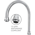 thumbnail image 7 of Whitehaus Kitchen Faucet With Antique Brass Finish WHTTSCR3-9773-NT-AB, 7 of 7
