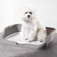 thumbnail image 1 of Bandeja Para Ir Al Baño, Inodoro De Entrenamiento Para Perros, Entrenador Para Ir Al Baño Para La Cuadrícula Extraíble Para Perros Pequeños En Interiores 21.26x17.72x5.12in, 1 of 7