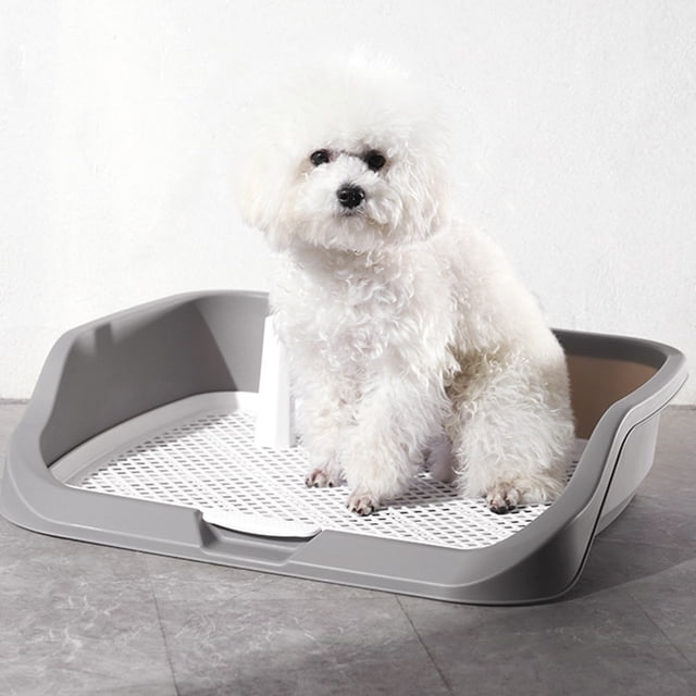 Bandeja Para Ir Al Baño, Inodoro De Entrenamiento Para Perros, Entrenador Para Ir Al Baño Para La Cuadrícula Extraíble Para Perros Pequeños En Interiores 21.26x17.72x5.12in