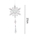 thumbnail image 1 of Campanas De Viento Crystal Light Catcher Copo de nieve Navidad Arco iris Ornamento para el jardín del hogar (E) Likrtyny Libre de BPA, 1 of 8