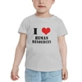 thumbnail image 2 of I Love Human Resources Boys Short Sleeve Cute Toddler T-Shirts for Boys Girls (Gray, 5/6T), 2 of 5
