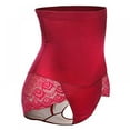 thumbnail image 4 of Womens High Waist Trainer Body Shaper Panties Tummy Control Slimming Seamless Underwear Shapewear Butt Lifter Briefs Red XXL, 4 of 7