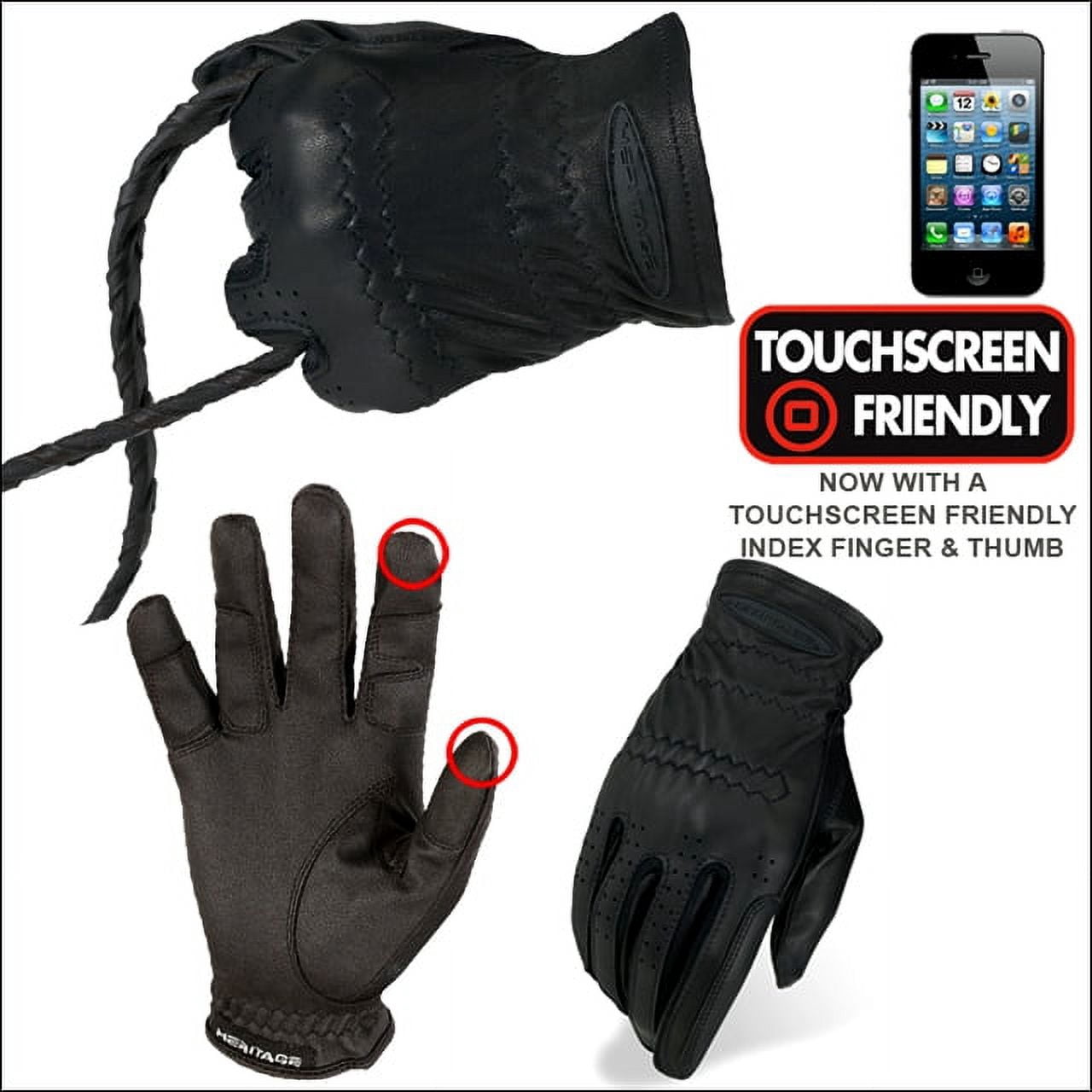 Heritage Gloves Pro-Fit Show Glove - Black - Size 6
