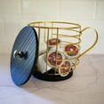 thumbnail image 2 of Thinsony ForCapsule Baskets Versatile And Convenient Coffee Holder For Sachet Storage Organizing Organized black uncovered, 2 of 6