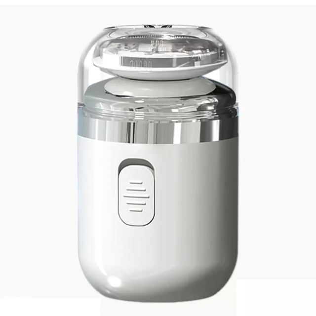 DEBGFS Mini-Rasoir pour Hommes Rasoir Électrique de Poche Étanche Rechargeable Rasoir Portable, Blanc