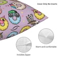 thumbnail image 3 of Fuzoiu Cute Donuts Print Square Pillow Cover,Hidden Zipper Design,Luxury Square Pillow Case, Throw Pillow,Couch Cushion-26"x26", 3 of 7