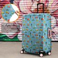 thumbnail image 4 of Cartoon Traffic Vehicles Boats Light Blue Pattern Luggage Cover Fashion Suitcase Cover Baggage Covers Fit 25-28 Inch Luggage (Go Travel), 4 of 5
