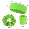 thumbnail image 2 of Juego de correas antisudor JM 3 uds para la frente 6 uds muñequeras 3 uds correas fluorescentes, 2 of 5