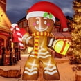 thumbnail image 3 of Juguete de decoración inflable de Navidad con luces LED integradas, modelo de adorno inflable para fiesta de Navidad, Año Nuevo, jardín, decoración interior y exterior（2.1M Tree4, 3 of 5