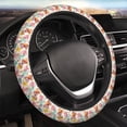 thumbnail image 3 of Lsque Butterflies and Roses Ultra Soft Car Steering Wheel Cover for Women, Standard 15 inch Size for Truck Van SUV Auto, 3 of 8