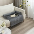 thumbnail image 4 of CJC Dogs Cats Bed Mat Plush Sofa Couch Cover Pet Furniture Protector with Soft Neck Bolster Pillow, 4 Colors & 5 Sizes, 4 of 8