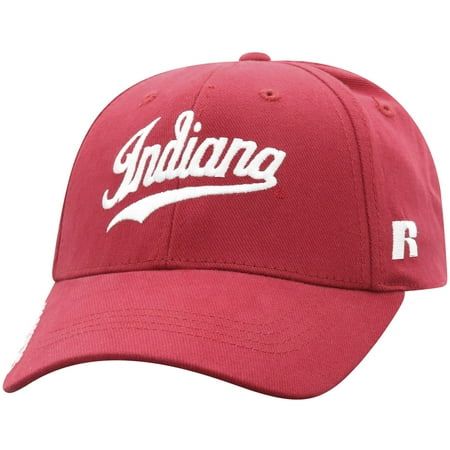 Indiana Pacers Cap - Men's Russell Crimson Indiana Hoosiers Endless Adjustable Hat - OSFA