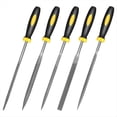 thumbnail image 1 of Juego de Limas de Metal de Mano Pequeña, 6,3 Pulgadas, 5 Piezas, Limas de Aguja de Acero de Aleación Resistente, Redondas, Bisemicirculares, Planas, Cuadradas, Triangulares, 1 of 6