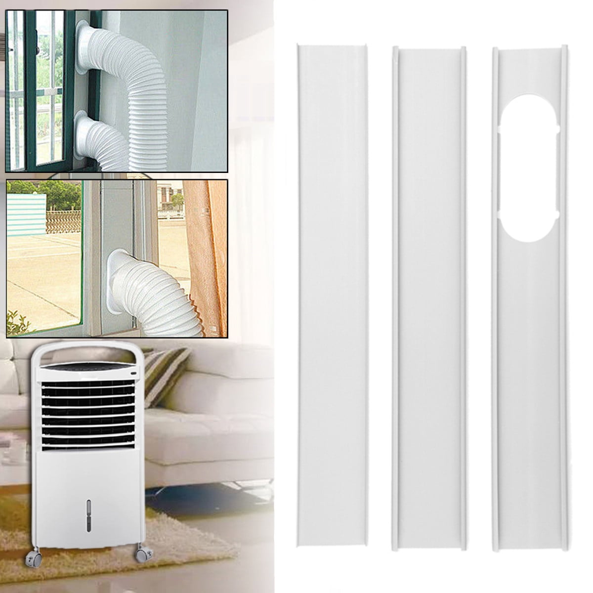2/3pcs Adjustable Window Slide Kit Plate Air Conditioner Wind Shield Portable A+ 2/3pcs Adjustable Window Slide Kit Plate Air Conditioner Wind Shield Portable A+
