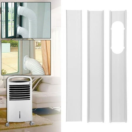3pcs 1 9m Adjustable Window Slide Kit Plate Air Conditioner Wind