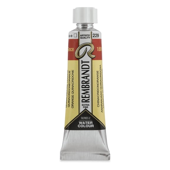 Rembrandt Artist Watercolors - Quinacridone Orange, 10 ml tube