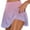 Pink, variant on WIZUTIZ Tennis Skorts for Women Gym Thin Leisure Slim Flowy Skorts Smocked Elastic Spandex High Rise A Line Dress Fake Two Piece Trouser Dress Gradient Mini Dress for Lady Vacation Purple