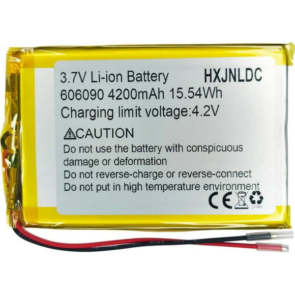 AIR-DC 3.7V 4200mah 606090 Rechargeable Lithium Polymer Replacement Battery for DIY 3.7-5V Electronic Product, Mobile Energy Storage Power Supply