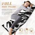 thumbnail image 4 of Bixox Leopard And Zebra 2 Print Body Pillow Cover with Zipper Closure, Cozy Fuzzy Fleece Body Pillow Case Cover 20 x 54 Inches,Long Body Pillow Pillowcase, 4 of 6