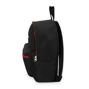 Everest 15 Basic Backpack, Black/Red All Ages, Unisex 1045K-BK/RD, Carrier and Shoulder Book Bag for School, Work, Sports, and Travel