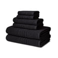 thumbnail image 2 of Mainstays Basics Black 6-Piece Towel Set, 2 Bath Towels, 2 Hand Towels, 2 Washcloths, 2 of 6