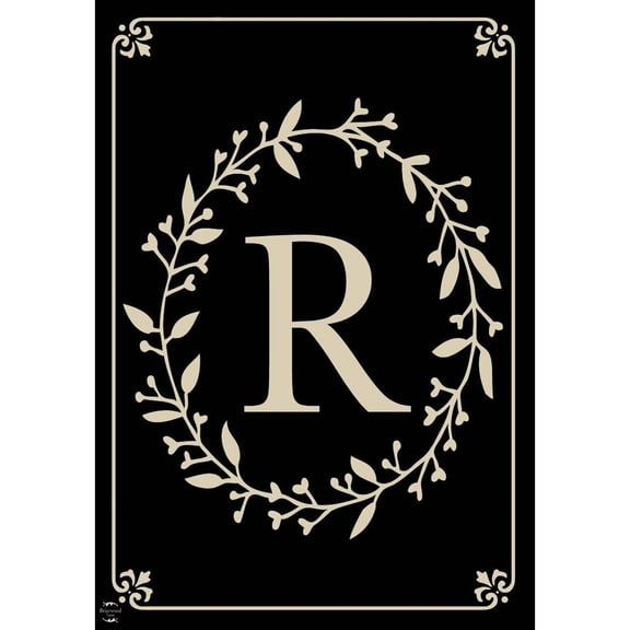 Briarwood Lane Everyday Garden Flag 12x18 For Outdoor Briarwood Lane Classic Monogram Letter R Garden Flag Flags For Outside
