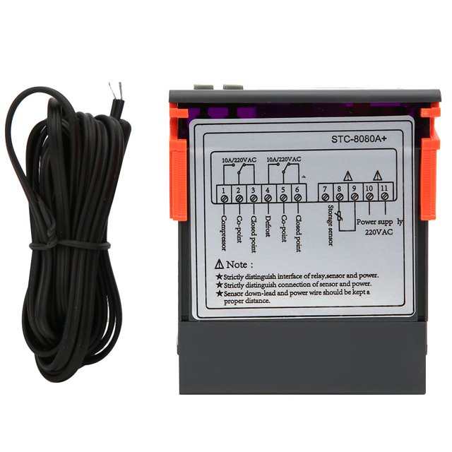 Small Digital Thermostat, Lightweight 220V Temperature Controller, For Refrigeration Truck Refrigeration Storage