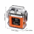 thumbnail image 4 of Electric Lighter, Double Transparent Body USB Rechargeable Lighter, Dual Arc Plasma Windproof Flameless Lighter Office&Craft&Stationery, 4 of 7
