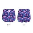 thumbnail image 3 of Daiia Blue Skull Rose Pattern Women's 2 in 1 Running Shorts - Lightweight Athletic Workout Gym Yoga Shorts Liner with Phone Pockets-XX-Large, 3 of 7