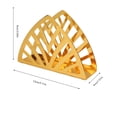 thumbnail image 4 of 1 Portaservilletas, Portaservilletas de Metal Dorado, Organizador de Servilletas de Mesa, Portaservilletas Dorado Tipo Vertical con Forma de Triángulo, Dispensador de Pañuelos para Cocina y Picnic, 4 of 6