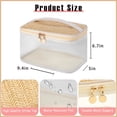 thumbnail image 2 of Bolsa de Maquillaje RSRSLEII Boho Grande Transparente de PVC Impermeable con Asa, 2 of 8