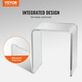 thumbnail image 5 of VEVOR Acrylic End Table, 2 pcs C-Shaped Lucite Side Tables, Clear Acrylic Side Table for Drink, Food, Snack used in Living Room, Bedroom, and Study, 5 of 9