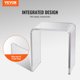 thumbnail image 5 of Mesa auxiliar de acrílico VEVOR, 2 piezas de mesas auxiliares de Lucite en forma de C, mesa auxiliar de acrílico transparente para bebidas, alimentos y refrigerios que se usa en la sala de estar, 5 of 9