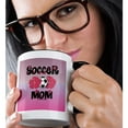 thumbnail image 2 of 3dRose, Soccer Mom Hibiscus on Pink, 11oz Two-Tone Black Mug, 2 of 7